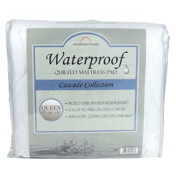 Monarch Brands Cascade Waterproof Mattress Pad - Queen P-MP-WP-QN - main